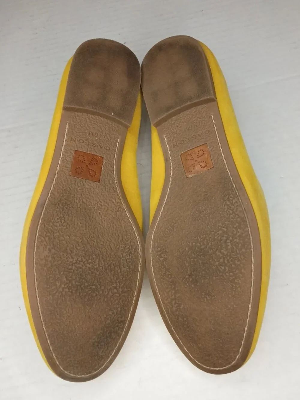 Caslon Yellow Suede Slip On Loafers Flats Women’s Size 6M